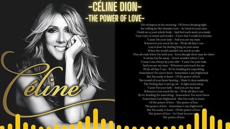 hymn to love celine dion lyrics|lagu power of love.